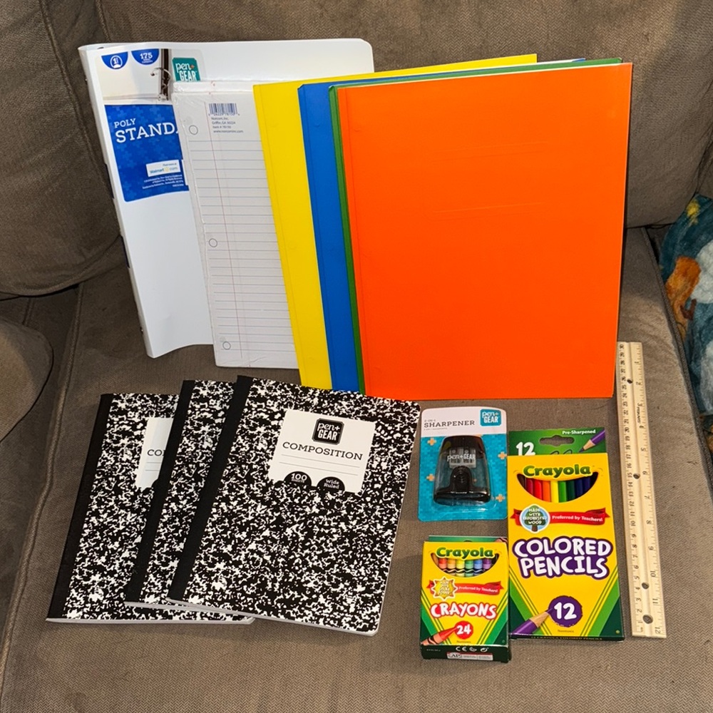 NEW bundle of Colorful School Supplies